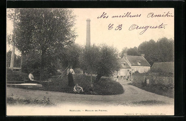 CPA Noailles, Moulin de Pierre