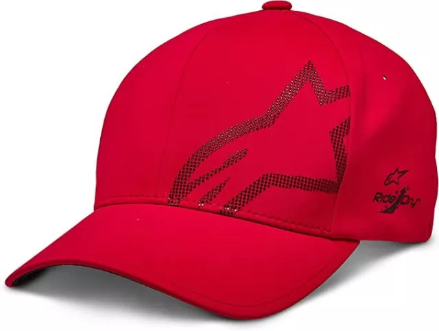 Alpinestars Corp Shift Edit Delta Flexfit Hat Baseball Casual Cap Hat -Red L/XL