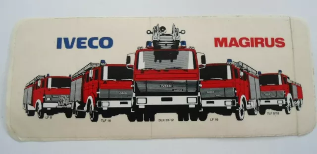 Werbe-Aufkleber Iveco Magirus Feuerwehr-Fahrzeuge 80er Deutz LKW LF TLF DLK