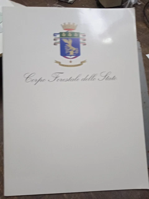 corpo forestale dello stato cartellina propaganda promozionale vuota