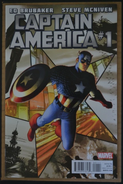 Captain America  # 1 : Very Fine/Near Mint : September 2011 : Marvel Comics