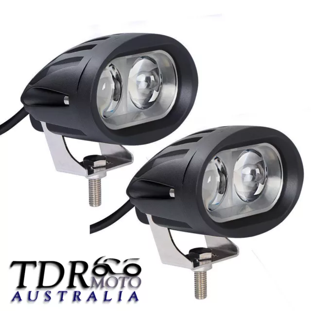 2x 20W LED Mount Light Bar Spot Work Offroad Motorcycle 4WD Truck Dirt Bike