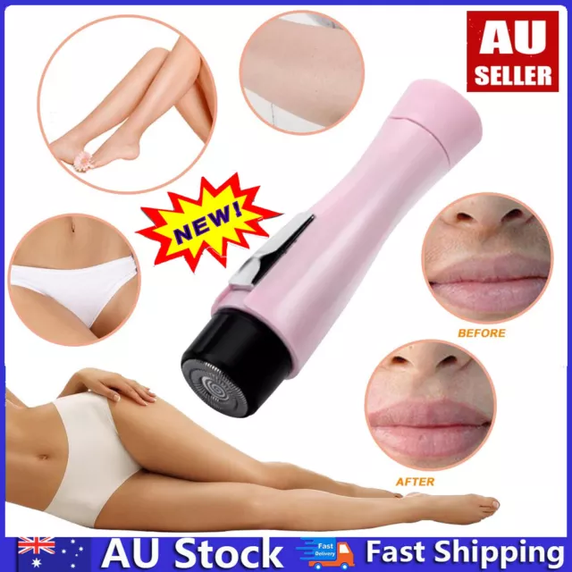 Womens Facial Electric Shaver Hair Remover Trimmer Body Face Leg Bikini Armpit@