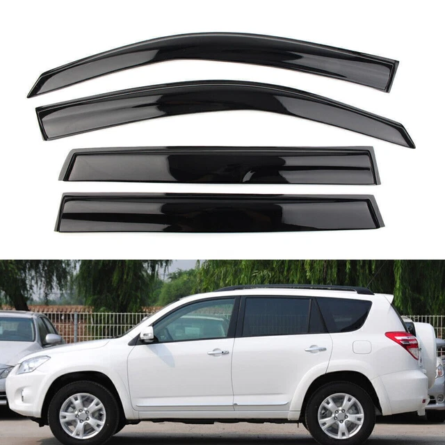 Side Window Vent Visors Rain Guards Deflector for Toyota RAV4 2006-2012 07 08 09