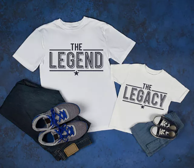 The Legend & The Legacy Matching Gift T-shirts Father's Day Father And Son Top