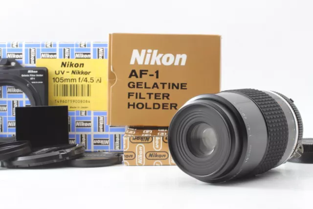 【Near Mint In Box】 Nikon Ai-s UV-Nikkor 105mm f4.5 W/ filter AF-1 UR-2  Japan