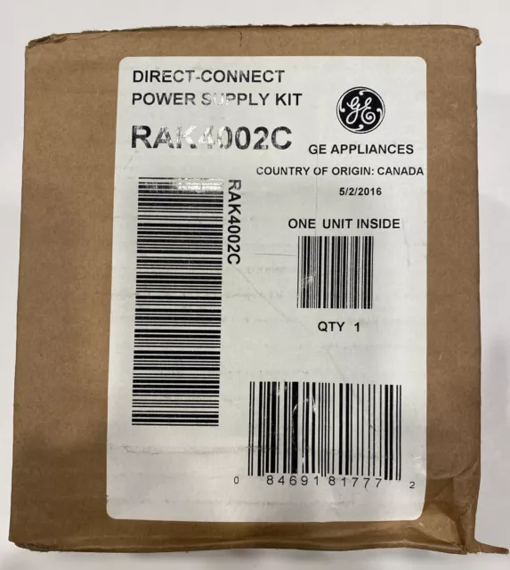 RAK4002C Junction Box Kit by GE Appliances Direct-Connect Power Supply - NEW