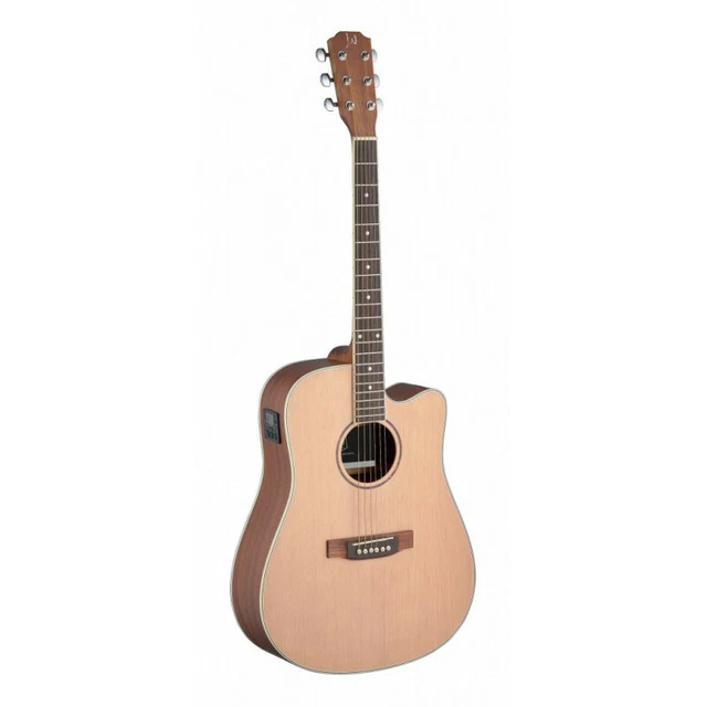 J. Neligan ASY-DCE - Guitare électro-acoustique dreadnought pan coupé 4/4 - tab