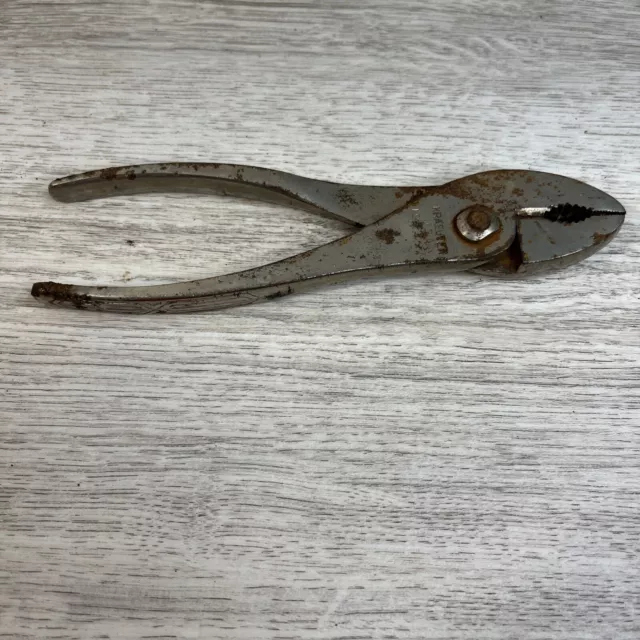 Kraeuter 1973-7 7" Slip Joint Adjustable Pliers With Wire Cutters Vintage USA