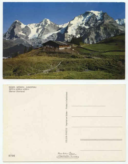 15271 - Eiger, monk, virgin - Bernese Oberland - old postcard