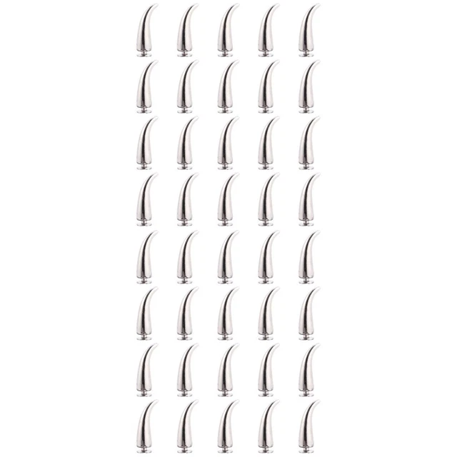 40 Pcs Metal Punk Spikes Screw Back Rivet Cat Claw Tool Stud Alloy