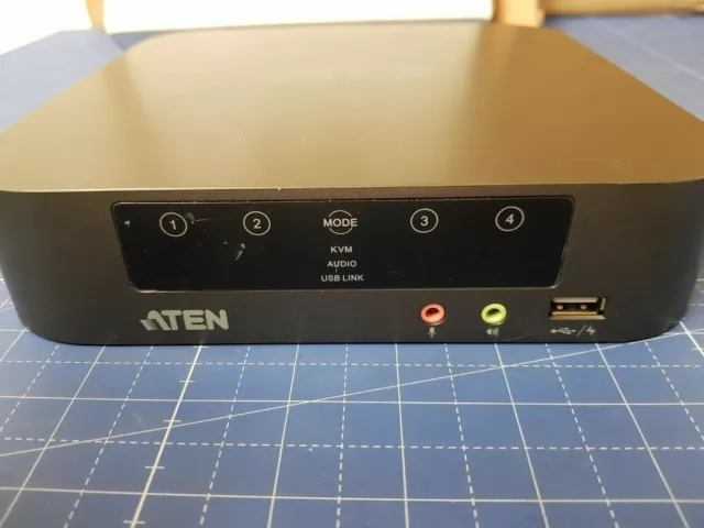 Aten CS1944 KVMP Switch mit 4 Ports für Zweischirm-Mini DisplayPort-Computer UR