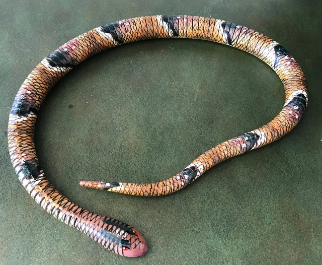 Wood Articulating SNAKE Jointed 27 Inches Long