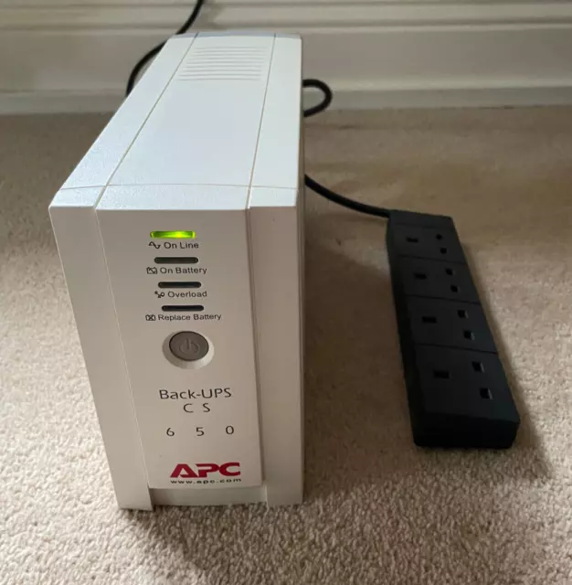 APC CS650 Back-UPS Uninterruptible Power Supply 650VA  with Power Extension