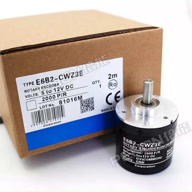 1PCS OMRON Rotary Encoder E6B2-CWZ3E 2000P/R New in Box