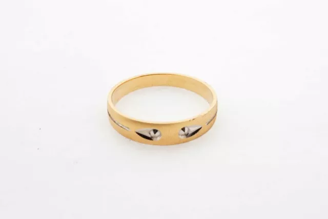 Estate 14k Yellow Gold Wedding Band Ring Size 10.25 Unisex Vintage Style 2.70g