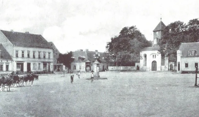 Pinne/ Pniewy im Kreis Samter- Der Marktplatz (Posen) 1912