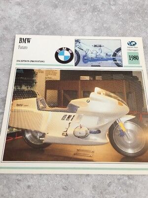 Fiche Moto BMW Futuro Prototype Allemagne 1980 