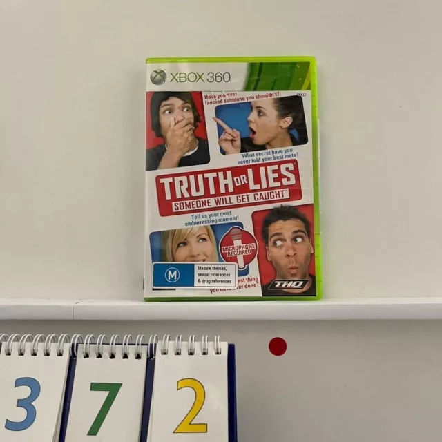 Truth Or Lies Xbox 360 Game + Manual PAL r372