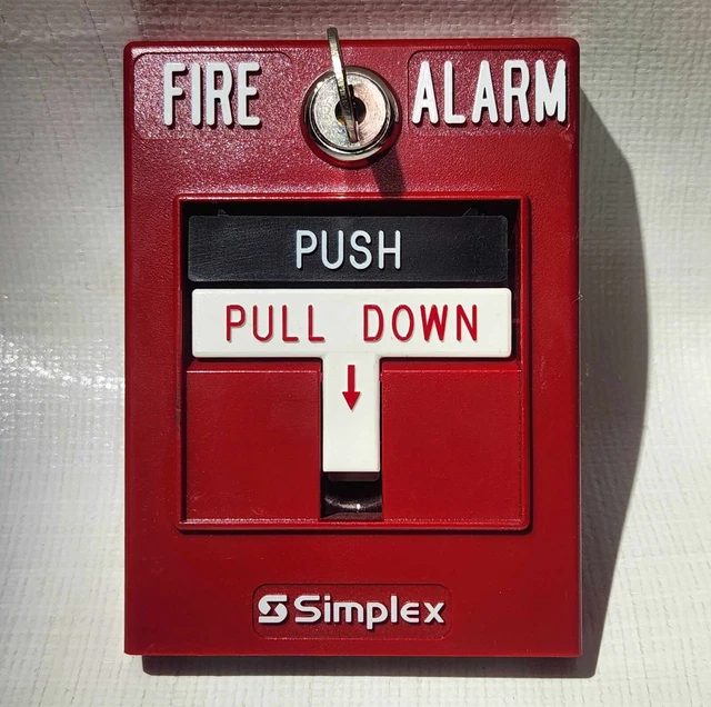 SIMPLEX 2099-9756 DOUBLE Action Non-Coded Fire Alarm Pull Station with ...