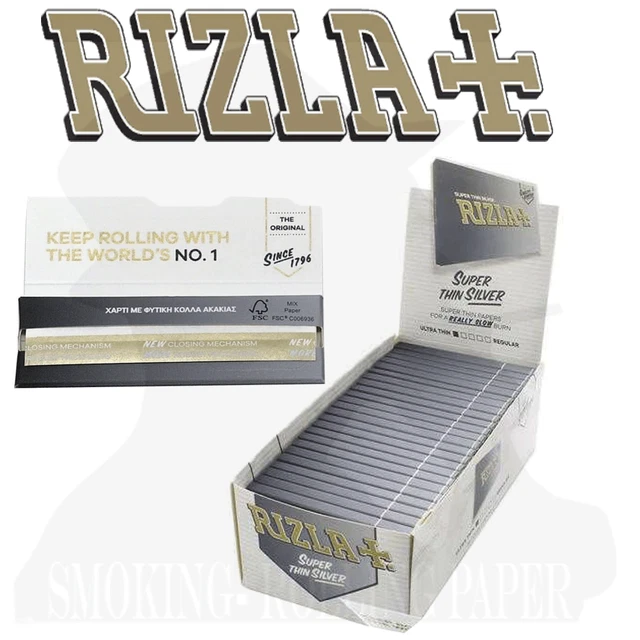 CARTINE RIZLA CORTE Silver Regular Confezione Da 50 Libretti EUR 28,99 ...