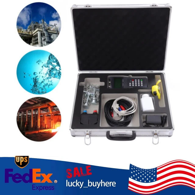 Ultrasonic Liquid Flow Meter TDS-100H + M2 Handheld Digital Flow Meter