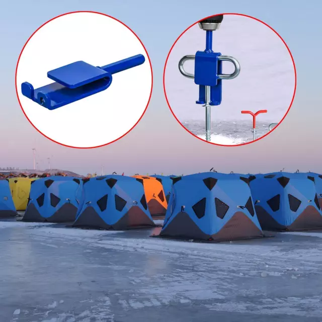 Durable Ice Anchor Power Drill Adapter with Storage Bag Practical Shelter