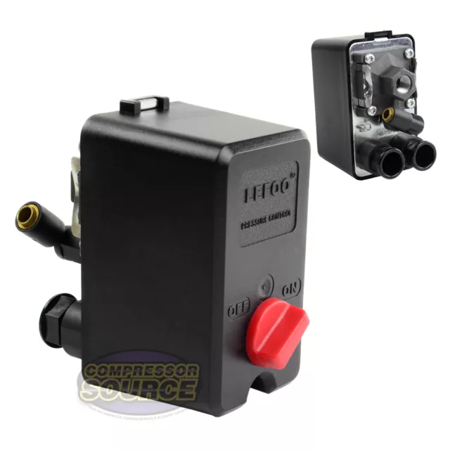 1 Port Air Compressor Pressure Switch Control Valve 140-175 PSI Import Style