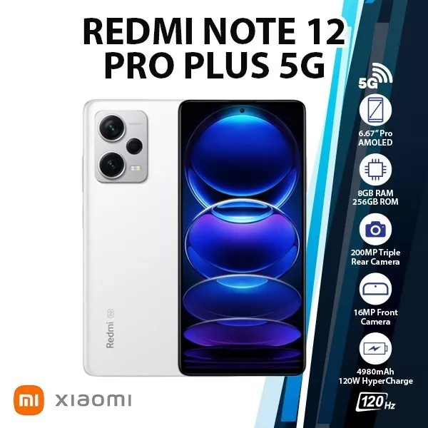 XIAOMI REDMI NOTE 12 Pro 5G Dual SIM Android Mobile Phone AU – White/8GB+ 256GB $557.00 - PicClick AU