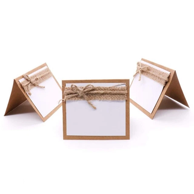 PATIKIL Tavolo Nome Luogo Schede, 25pz Favore Decor Empia Pizzo Taglio Design Posto Vuoto Carta per Matrimonio Festa Posti Sedere Luogo Schede, Nero