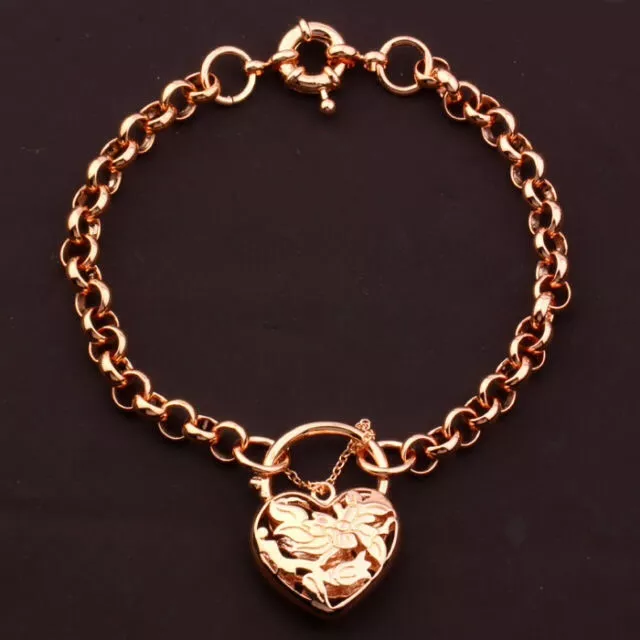9CT ROSE GOLD ON SILVER SOLID BELCHER CHAIN NECKLACE - 16 inch - Men's or  Ladies