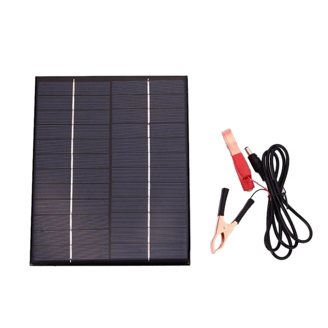 5,5 W 12V Pannello Solare Caricabatterie Batteria Piastra Policristallina I J7I5