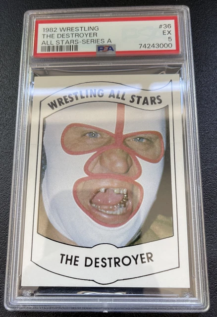 1982 Wrestling All Stars Series A  The Destroyer #36  PSA 5 RC New Clean Slab