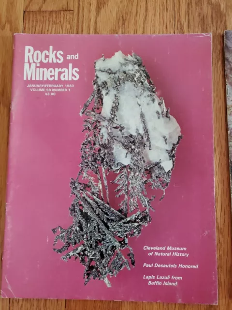 Rocks & Minerals Magazine- 2 Issues from 1983 - Rare 2