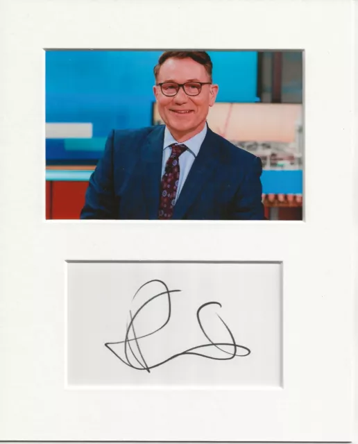 Richard Arnold gmtv signed genuine authentic autograph signature AFTAL 73 COA