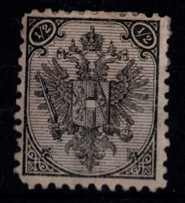 Bosnia 1906 33g 6h mischzähnung compound 3-1-3-1 inutilizzato Coleman 