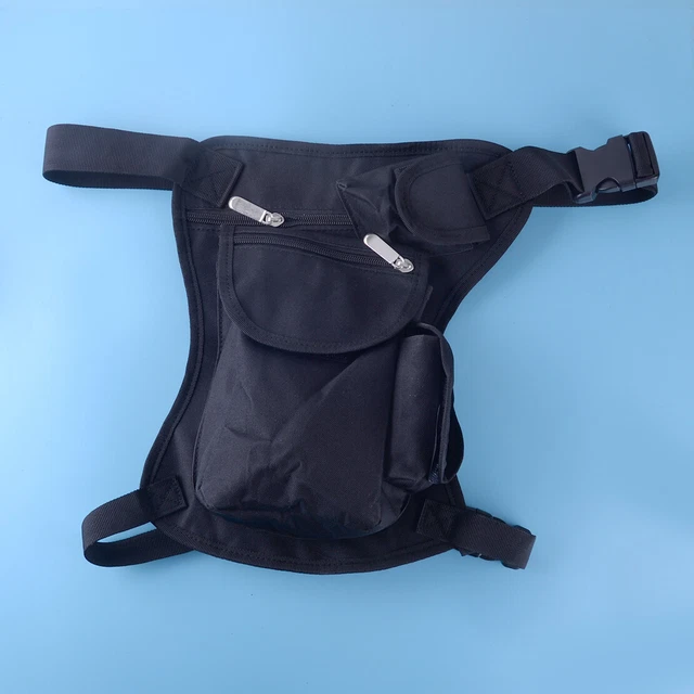 Canvas Mens Drop Leg Waist Bag Fanny Pack Hiking Camping Thigh Belt Pouch