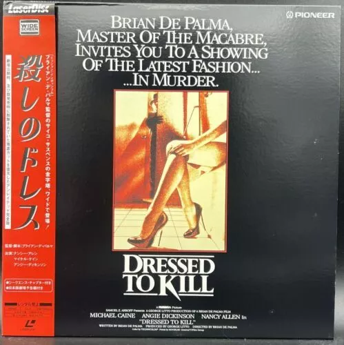 Laserdisc LD - Dressed to Kill - Japan W/Obi - PIlF-2261