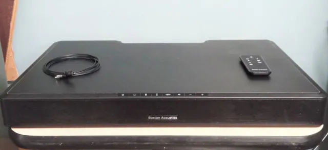 Boston Acoustics TVee One Soundbar Under TV Speaker System With Remote Bundle