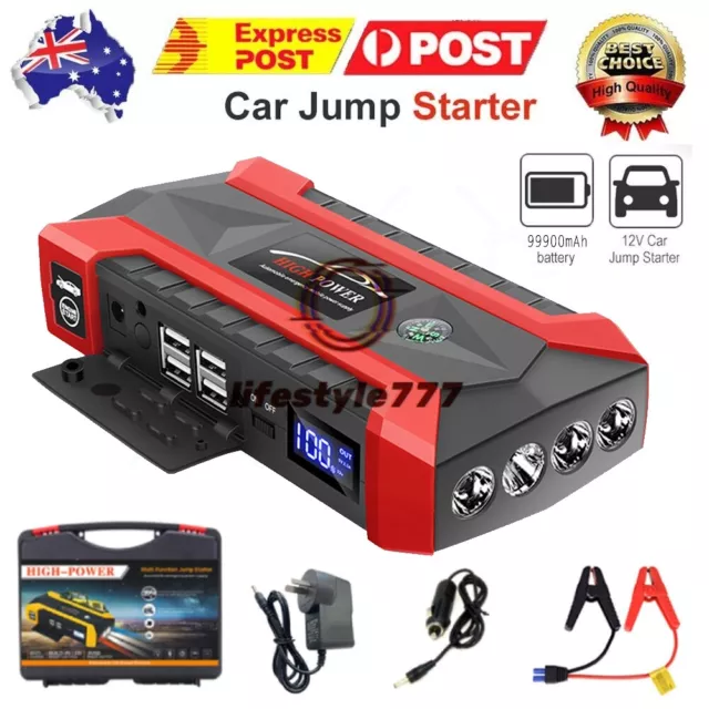 JX29 Car Jump Starter Jumper Pack Start Battery Charger Power Bank Booster