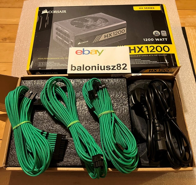 Corsair HX1200 Watt, 80Plus Platinum + Extras Cablemod ModFlex Custom Cable Kit 