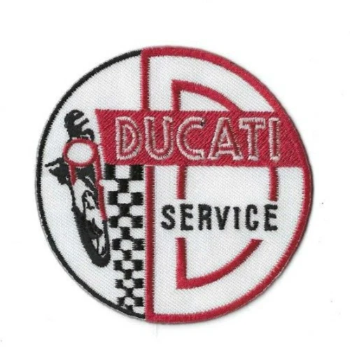Ducati Service Motorcycle Patch toppa stiratore emblema firma 8 cm Ø