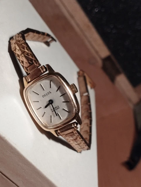 Montre Mécanique Vintage SOHO Pour Femme - Boîtier Plaqué Or 17 Rubis, Bon état