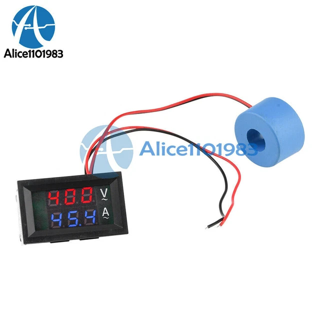 VOLTMETER CURRENT VOLTAGE Amp Meter Hall Effect Sensor AC50600V 10/50
