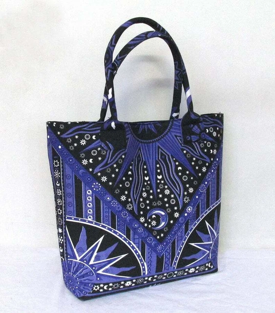 Handmade Indian Burning Sun Printed Handbag Women Shoulder Shopping Hippie Bags