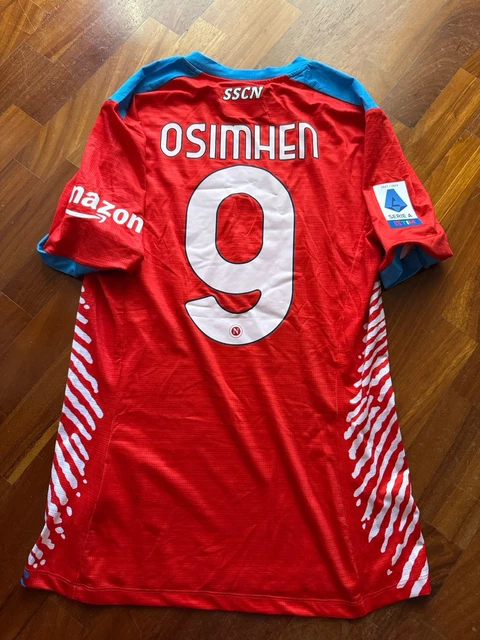 Maillot SSC Napoli 2023-2024 Extérieur Blanc - Taille L, EA7, #9 Osimhen, Neuf Sans Emballage