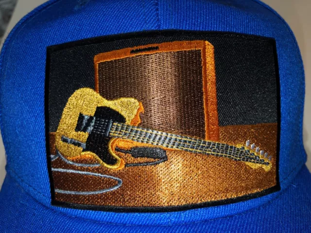 Fender Telecaster Guitar Hat  Embroidered Patch  Super Cool Iconic Quality Hat