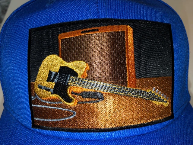 Fender Telecaster Guitar Hat Embroidered Patch Super Cool Iconic Quality Hat Fender Telecaster Guitar Hat Embroidered Patch Super Cool Iconic Quality Hat