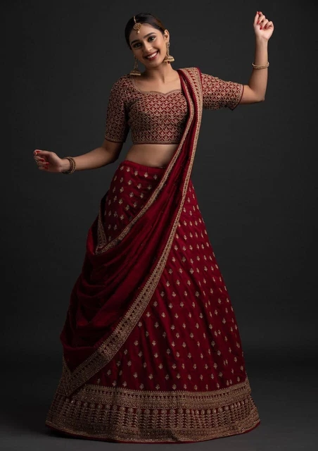 Indian Lehenga Designer Wedding Choli Party Wear Design Traditional Women Bridal