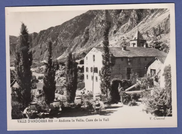 i* Carte postale CPSM (1956 VALLS D'ANDORRA Andorra LA VELLA Casa de la Vall)